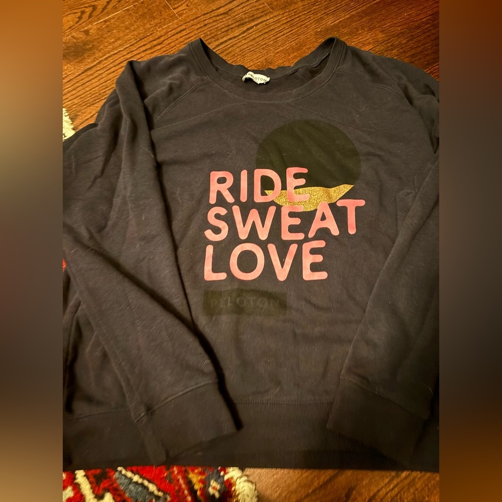 Peloton Blue and Pink Women's Sweater